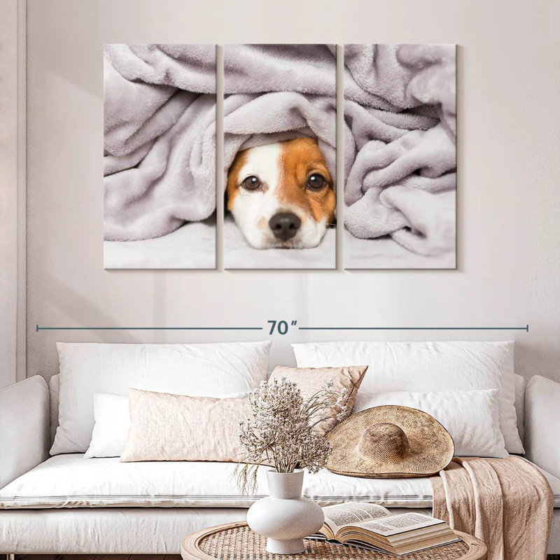 Brampt Blanket Bundled Dog, 32" H x 50" W