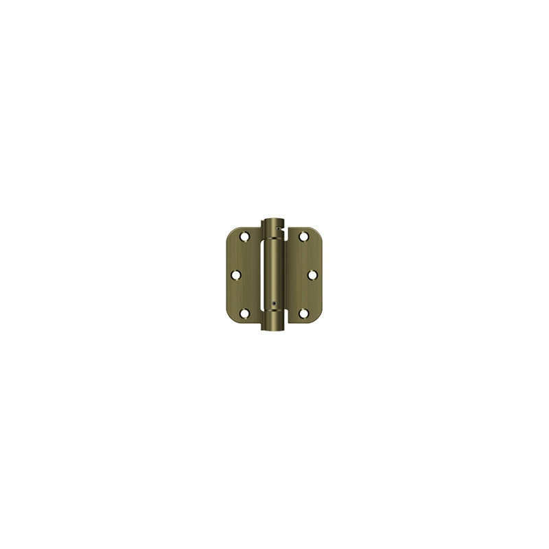 Steel Hinge, Antique Brass