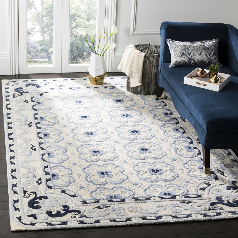 Cruz Hand Tufted Wool, Viscose Oriental Rug, Rectangle 8' x 10'