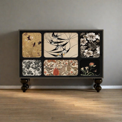 Vintage Art Double-Door Storage Cabinet