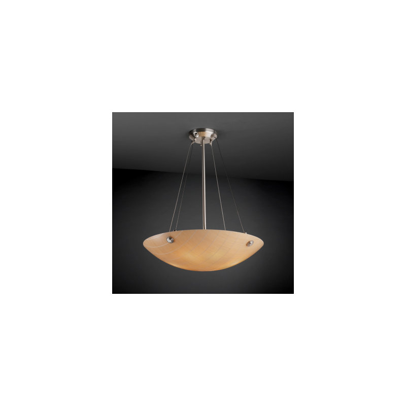 Amany Faux Porcelain Resin Flush Mount, Brushed Nickel