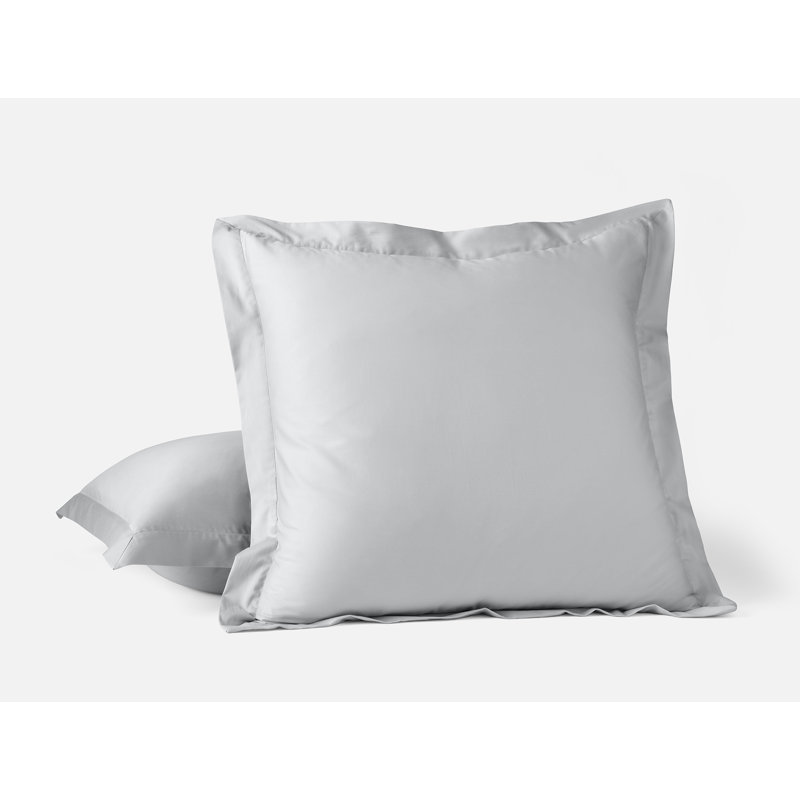 Organic Relaxed Sateen Sham, Euro, Seal