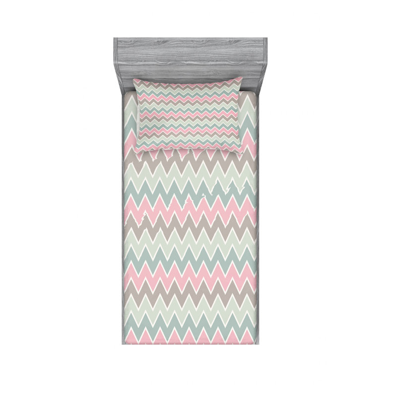 Ensemble de draps Vintage Funky, Ensemble de draps pour lit simple TG avec drap-hou