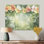 Hibiscus caché dans la jungle - décoration murale florale en métal, impression sur métal Hibiscus