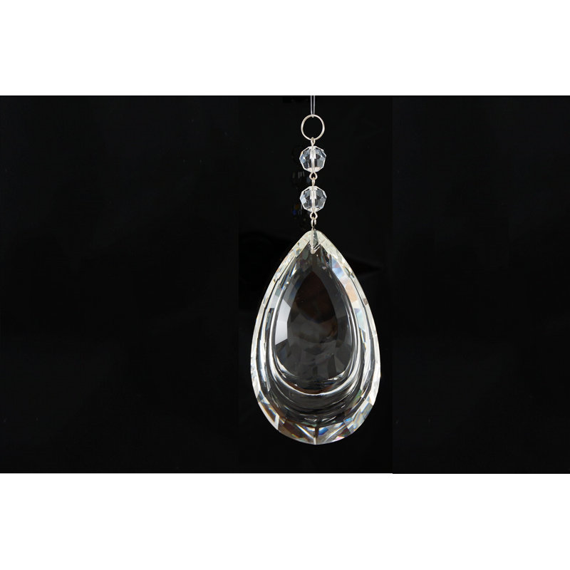 6.25'' Handmade Crystal Finial Ornament