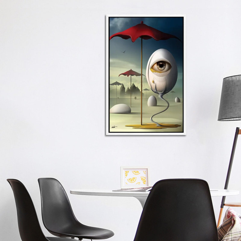 Lágrima (Tear) by Marcel Caram - Print on Canvas, White Framed, 101.6 cm H x 66.04 cm W