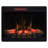 Lagoudera Symple Stuff Black Recessed Wall Mounted Electric Fireplace with BTU 5200-214275739-214275738