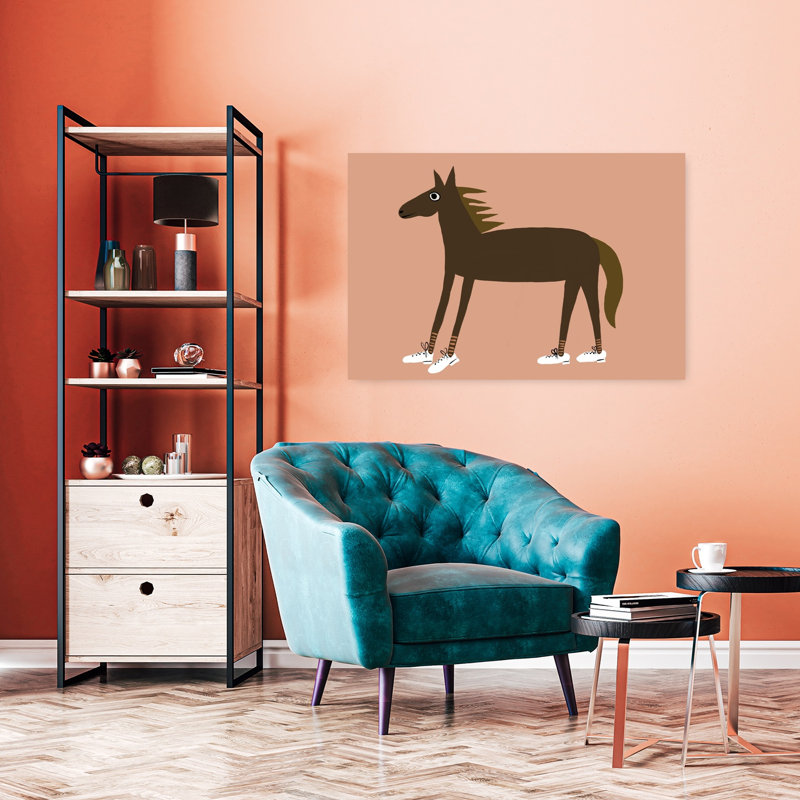 Cheval, espadrilles modernes, art mural cheval