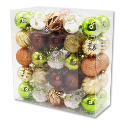 Arctic 50 Piece Assorted Ball Ornament Set