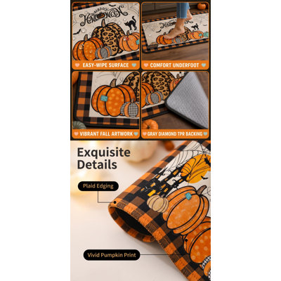 Tapis de cuisine anti-dérapant Halloween