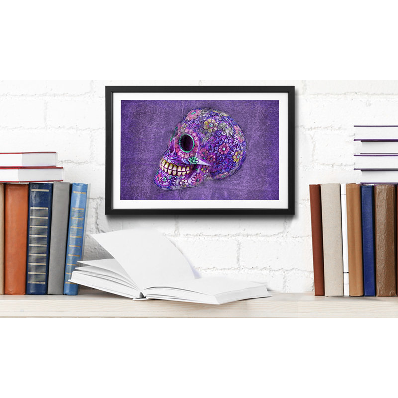 Purple Death - Single Picture Frame Print, 60cm H x 80cm W