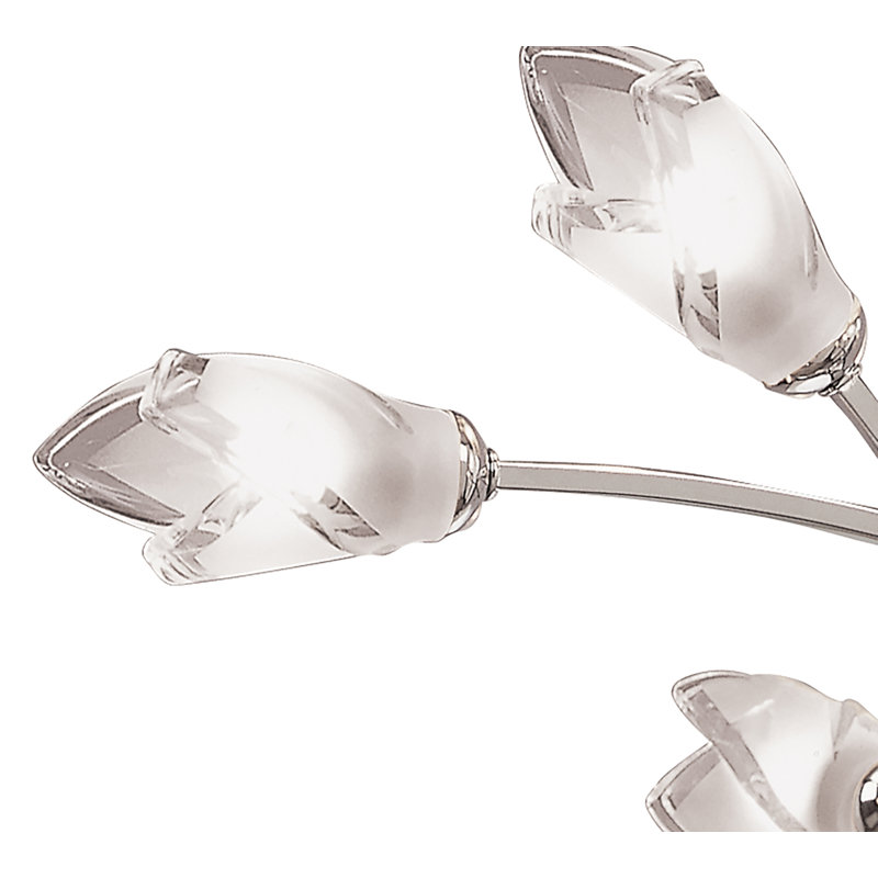 Cottone 8 - Light Geometric Chandelier, Polished Chrome