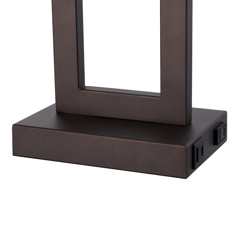 28.5 Metal Single Table Lamp Lase, Bronze