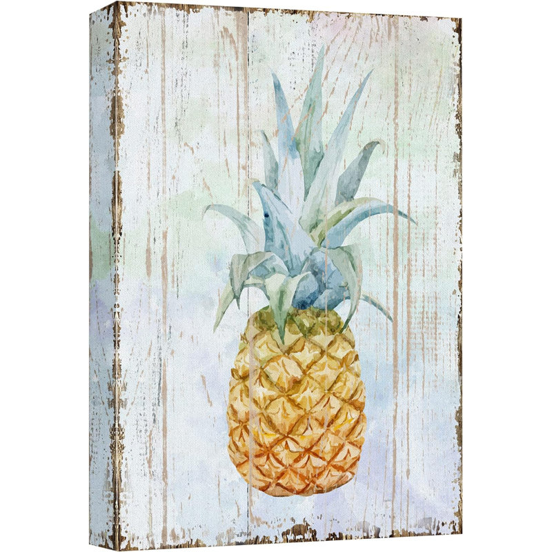 " Pineapple On Wood Style "