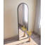 Élégant miroir mural noir de 19,7 po x 63,0 po x 0,9 po | Fabrication 100% en panneau de fibres à densité moyenne, conception écologique Fllot-E | Couleur unie moderne, parfaite pour la décoration intérieure et les intérieurs élégants | Fixation murale facile-1075020362