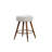 Boucle Upholstered Counter Height Stool, 360° Swivel