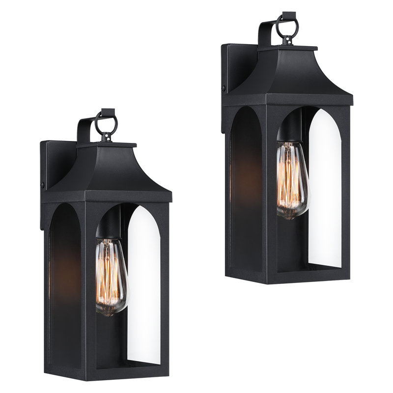  13" 1-Light Outdoor Wall Sconce (Set of 2)
