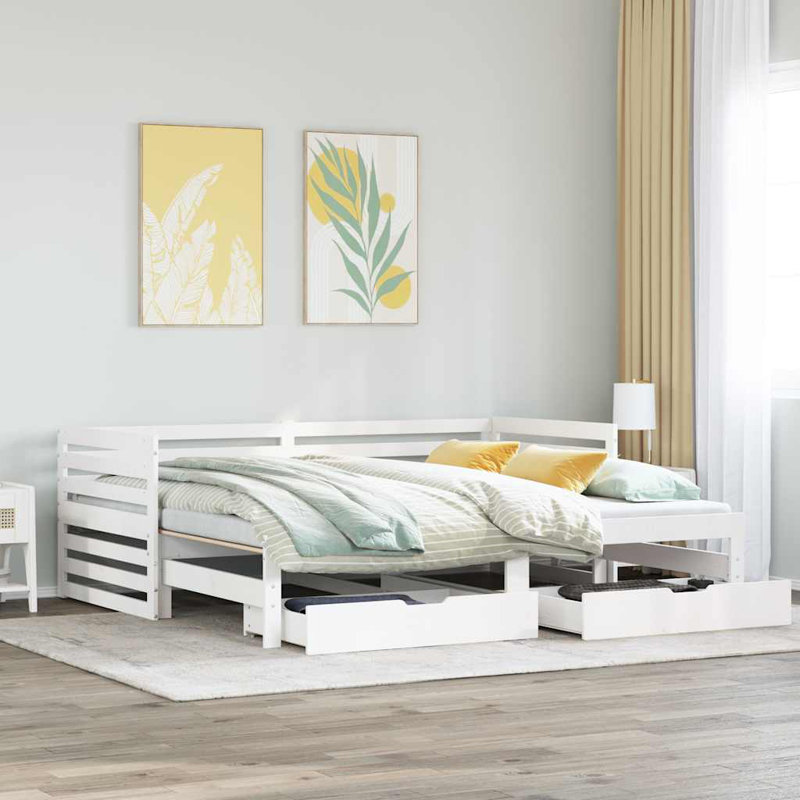 Daughtery Solid Wood Daybed, White