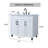 36'' White Modern Free-Standing Single Bathroom Vanity Set