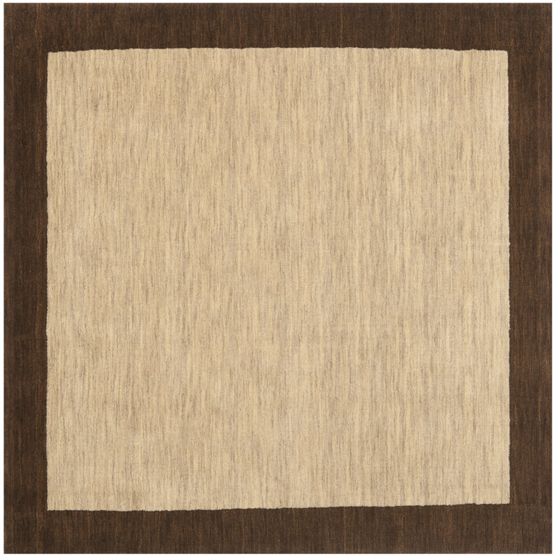 Southbury Hand Loomed Wool Solid Color Rug, Square 6'