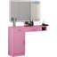 Station de coiffeur murale avec coiffeuse Thame, sans miroir-1991614040