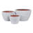 Planters Pottery Clay Modern Textured Round Design Decorative Bowl Style Set Of 2-996099834