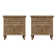 Rahul 28'' Tall 2 - Drawer Nightstand with USB in Brown