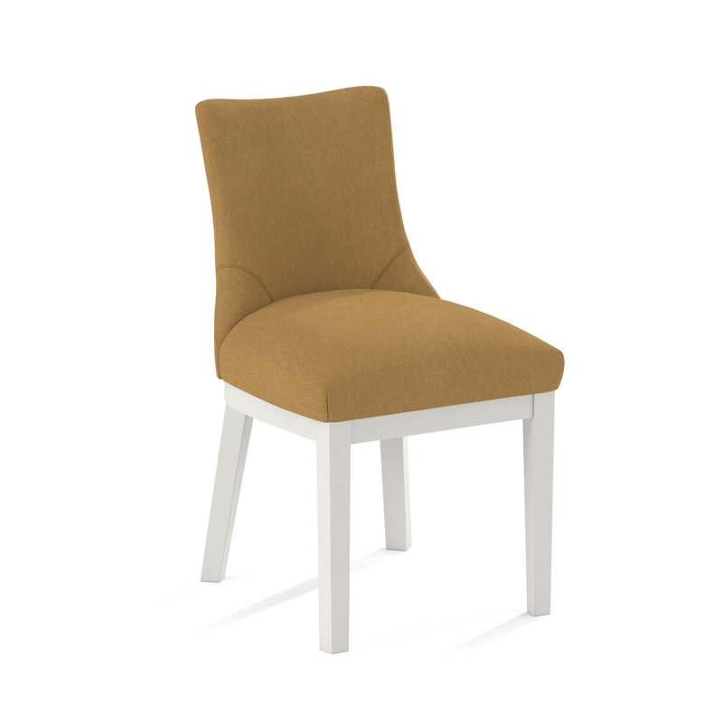 Upholstered Dining Chair, White, Applause Grand Tanyon