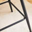 Chaise de bar noire en deux, imperméable et confortable pour une utilisation à long terme, facile à nettoyer, ergonomique-1420262853