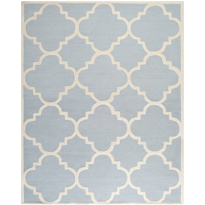 Cannen Hand Tufted Wool Geometric Rug, 10' x 14'