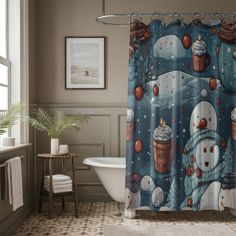 Frozen Sculpture - Premium Shower Curtain, 74"H x 71"W