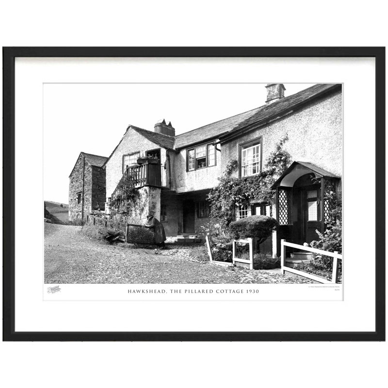 Hawkshead, The Pillared Cottage 1930 by Francis Frith - Single Picture Frame Print, 60cm H x 80cm W x 2.3cm D