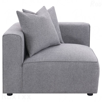 Grey Corner Chair With Accent For Cozy Living Rooms Pillow