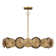 Lincoln 5-Light Pendant in Distressed Gold and Bronze by Breegan Jane