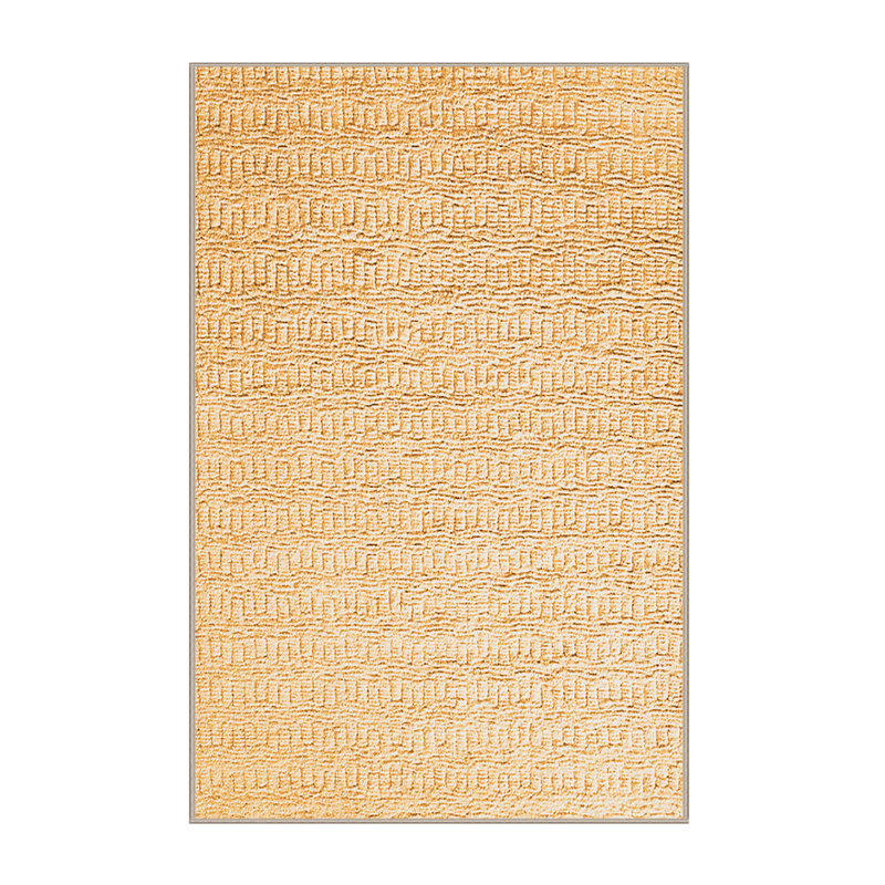 Tapis rose / brun en chenille / polyester tissé à la machine Francina, Rectangle 5 pi x 7 pi