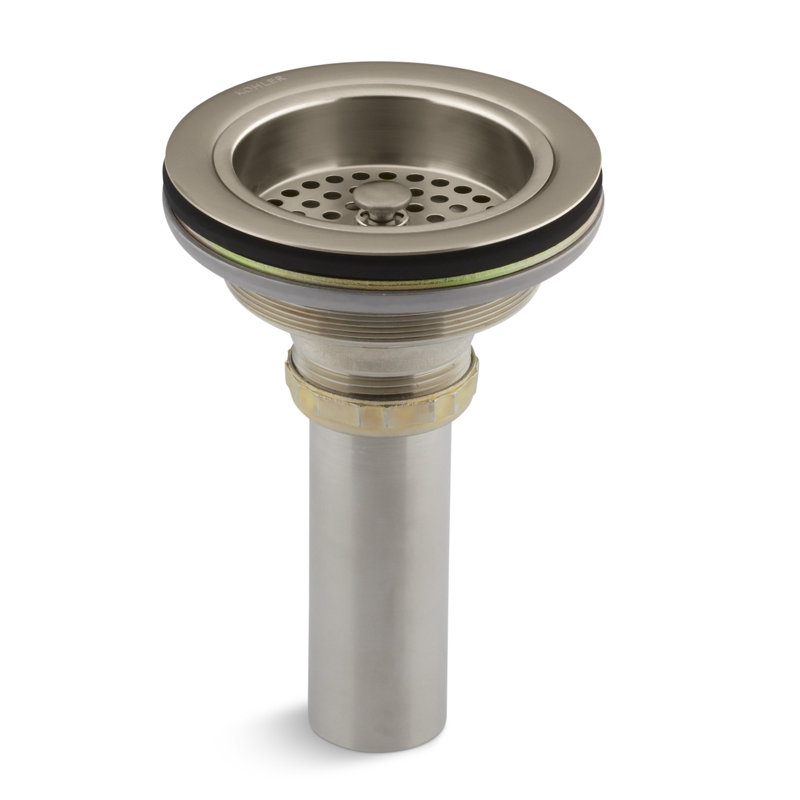 Duostrainer Sink drain and strainer with tailpiece, Vibrant Brushed Bronze