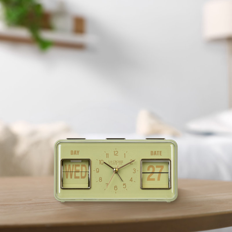 Réveille-matin quotidien avec calendrier, Green