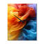 Horloge murale jaune et bleue-99637532