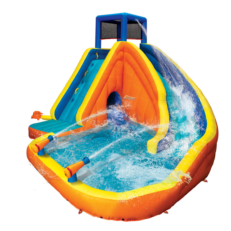 Jeu gonflable 192 'x' 192 avec glissade d'eau et souffleur d'air