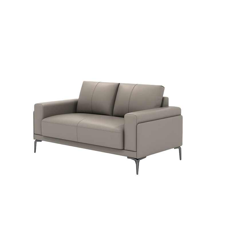 Romit, H 31,5 po x l 59,06 po x P 33,46 po, Similicuir gris