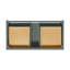   Ensemble de meuble-lavabo mural ovale simple 43 po avec comptoir en marbre de Carrare de 1,5 po en vert rétro Ensembles-1084644068-1084644069