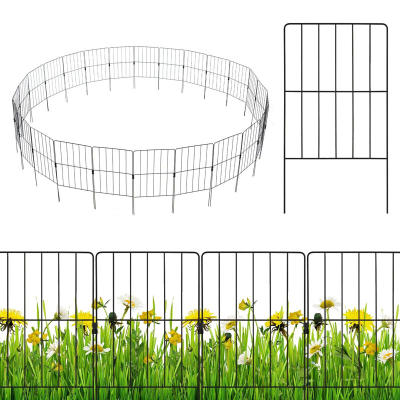 Metal Fence Panels Included
