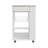 Blosson Kitchen Cart, One Drawer, Two Open Shelves, Four Casters - Light Oak-475898986
