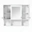 Armoire de salle de bain murale moderne avec rangement polyvalent et design élégant-405103915