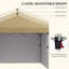 Tente escamotable avec 3 parois latérales Outsunny 10 pi x 10 pi-114930266