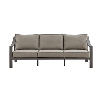 Umbriax Aluminum Outdoor Sofa In Brown