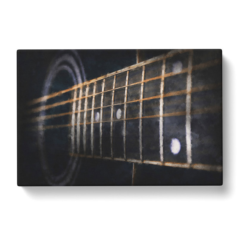 Strings of the Guitar - Wrapped Canvas, 40cm H x 60cm W x 4cm D
