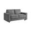 4 modulaires en velours côtelé gris, style minimaliste moderne, tissu doux, structure, pour 2 sièges à la maison, salon approprié