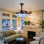 Higginson 42'' Bluetooth Ceiling Fan with Dimmable LED Lights and Music Player