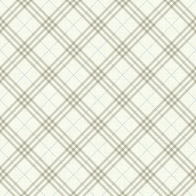 Rouleau de papier peint à motif quadrillé de L 32,81 pi x l 20,5 po Southbridge